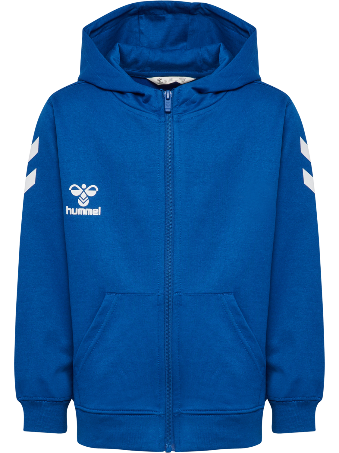 hmlGO 2.0 CHEVRON ZIP HOODIE KIDS, TRUE BLUE, packshot