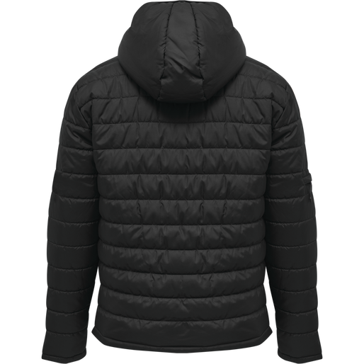 hmlNORTH QUILTED HOOD JACKET, BLACK/ASPHALT hmlNORTH QUILTED HOOD JACKET, BLACK/ASPHALT, packshot