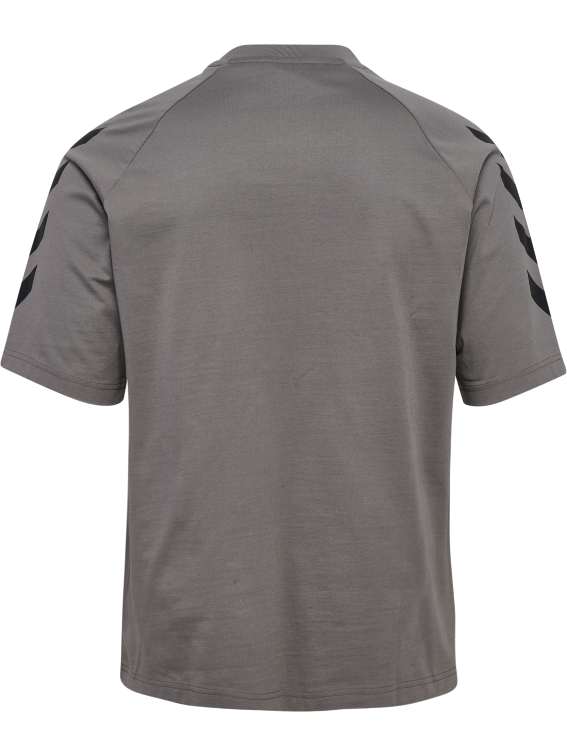 hmlKEEPER CHEVRON T-SHIRT S/S, CHARCOAL GRAY, packshot