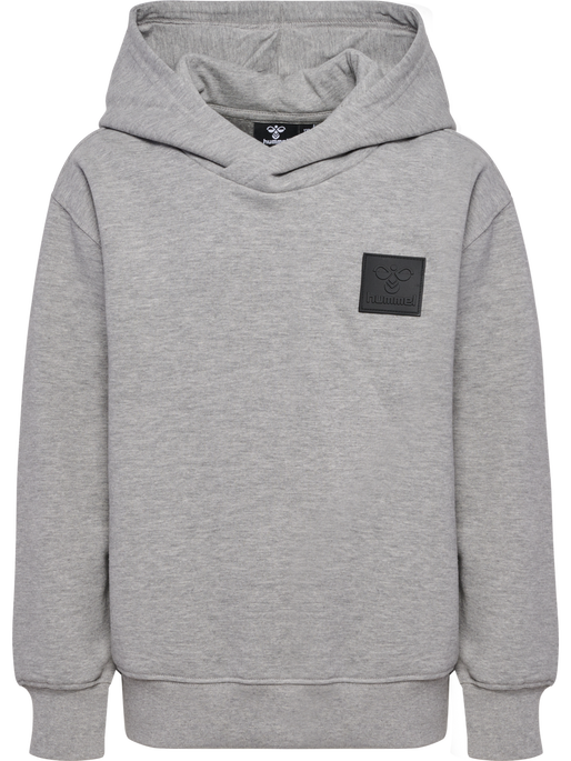 hmlCLEAN HOODIE, GREY MELANGE, packshot