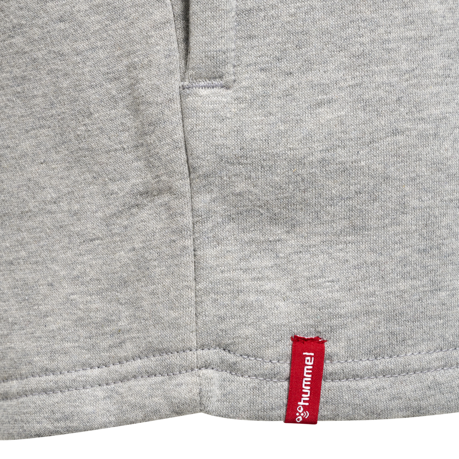hmlRED BASIC SWEAT SHORTS KIDS, GREY MELANGE, packshot