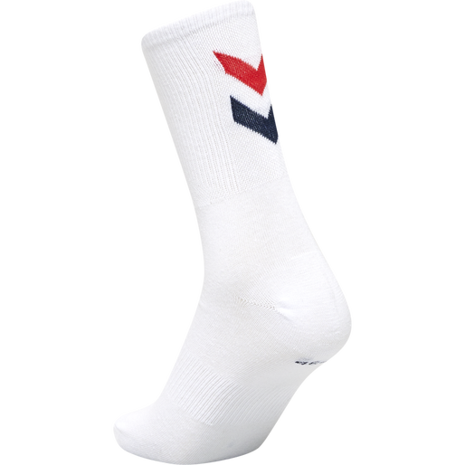 hmlCHEVRON 6-PACK SOCKS, WHITE/BLUE/RED/GREY, packshot