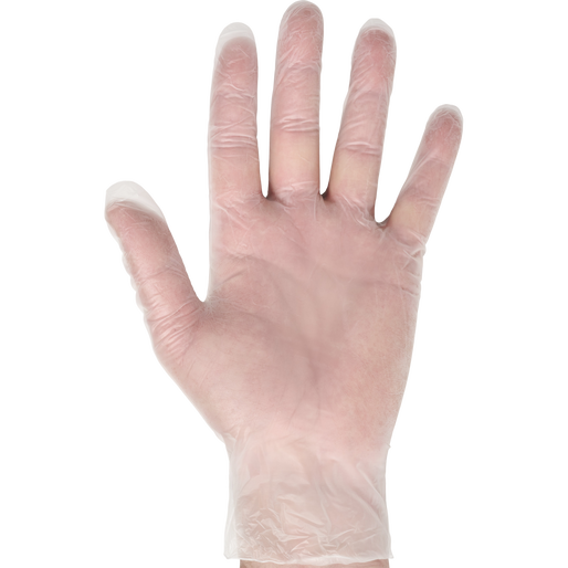 VINYL GLOVES, WHITE, packshot