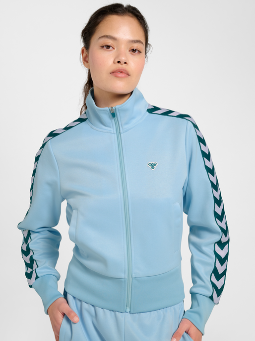Short Logotape Trackjacket, LIGHT BLUE/TEAL, model
