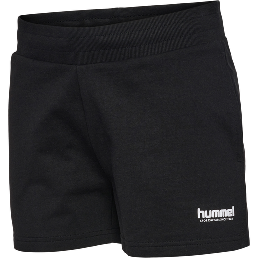 hmlLGC SENNA SWEAT SHORTS, BLACK, packshot