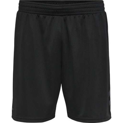 hmlQ4 POLY SHORT, BLACK, packshot