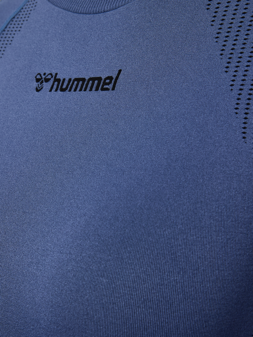 hmlMT SHAPING SEAMLESS T-SHIRT L/S, BLUE INDIGO, packshot