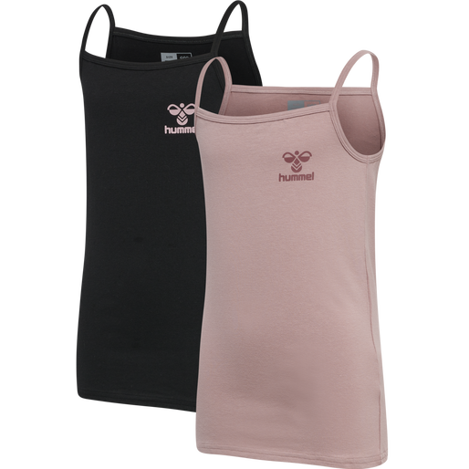 hmlCAROLINA STRAP TOP 2-PACK, WOODROSE, packshot