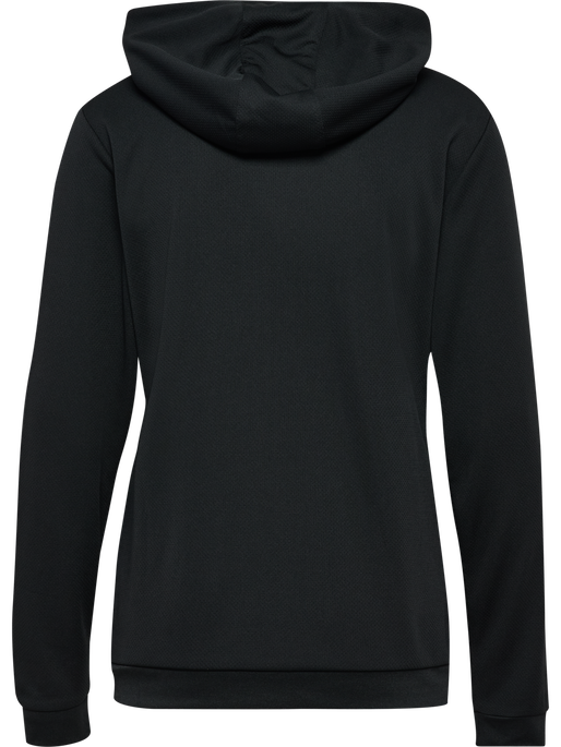 hmlAUTHENTIC PL ZIP HOODIE WOMAN, BLACK hmlAUTHENTIC PL ZIP HOODIE WOMAN, BLACK, packshot