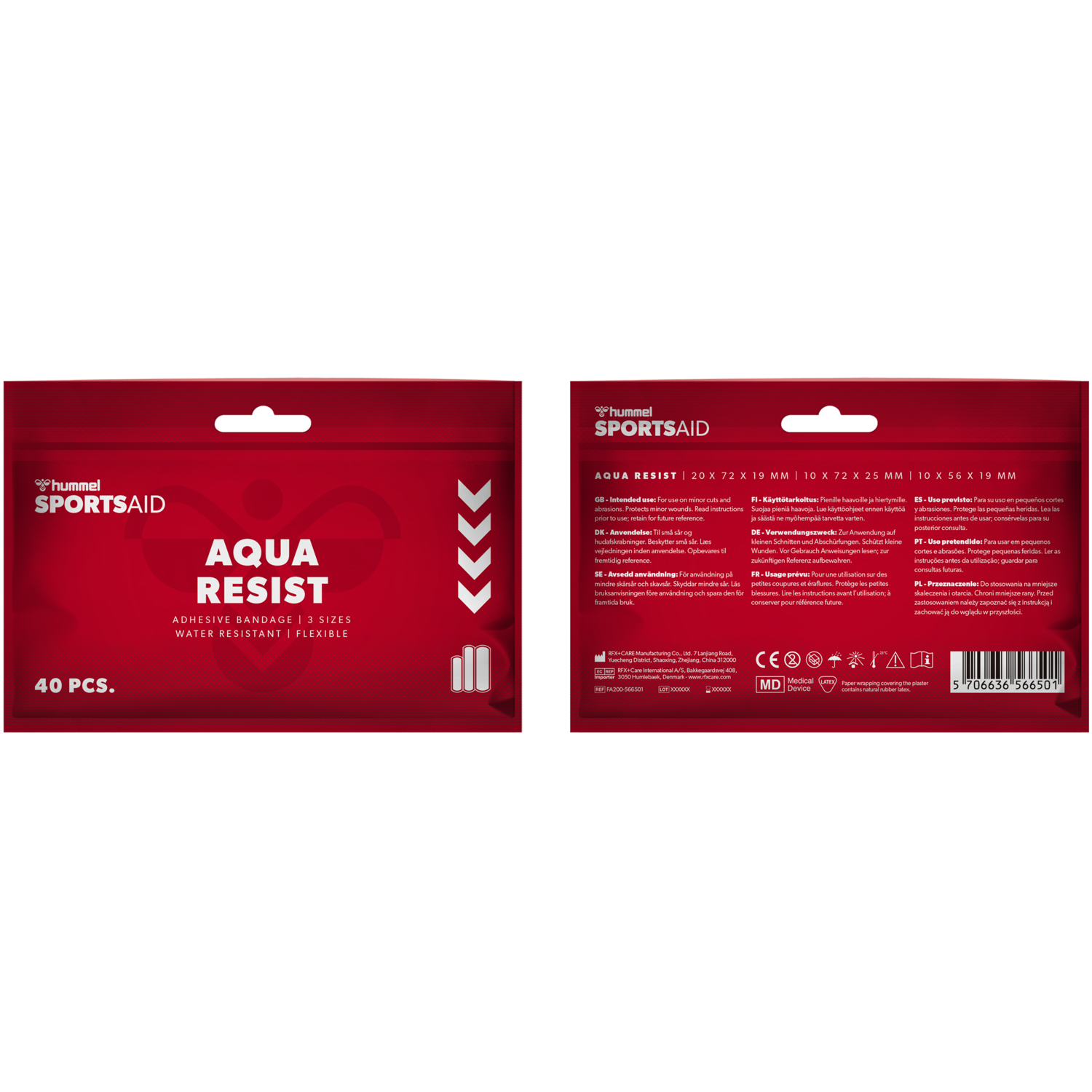 AQUA RESIST 40 PIECES, WHITE, packshot