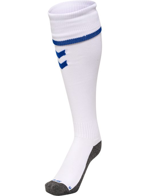 hmlCORE FOOTBALL SOCKS, WHITE/TRUE BLUE, packshot