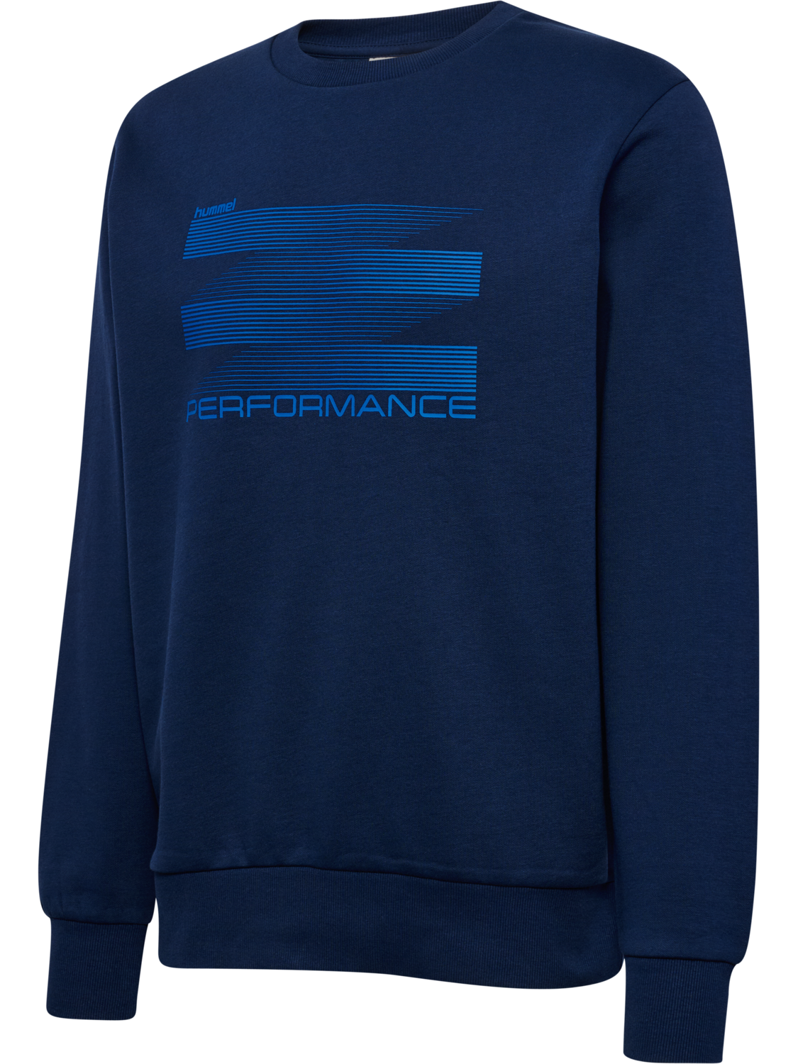 hmlGRAPHIC CREWNECK, DRESS BLUES, packshot