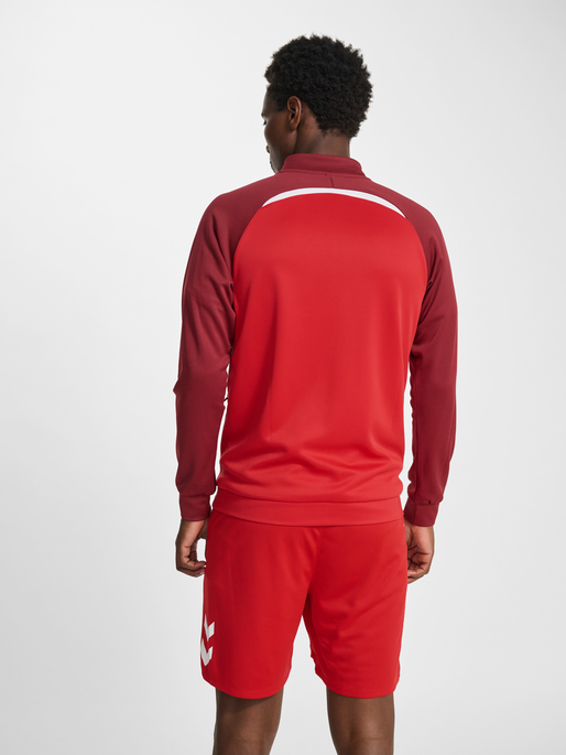 hmlLEAD 2.0 HALF ZIP, TRUE RED/MAROON, model