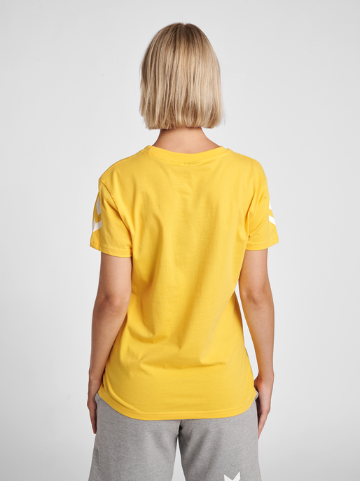 hummel GO COTTON T-SHIRT WOMAN S/S - YELLOW hummel.net