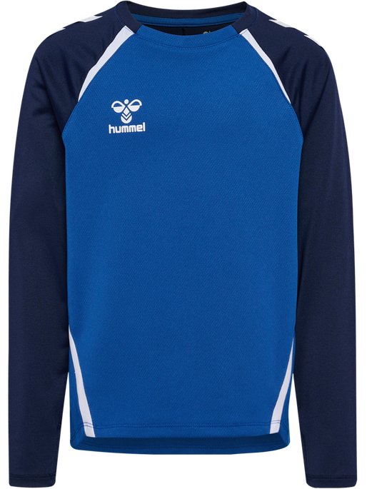 hmlLEAD 2.0 CREW SWEAT KIDS, TRUE BLUE/MARINE, packshot