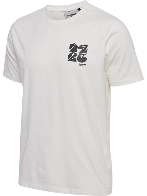 hmlREGULAR GRAPHIC TEE S/S, WHITE/BLACK, packshot
