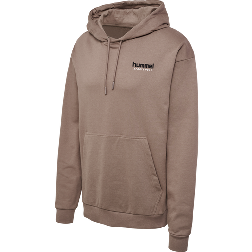 hmlLGC NATE HOODIE, IRON, packshot