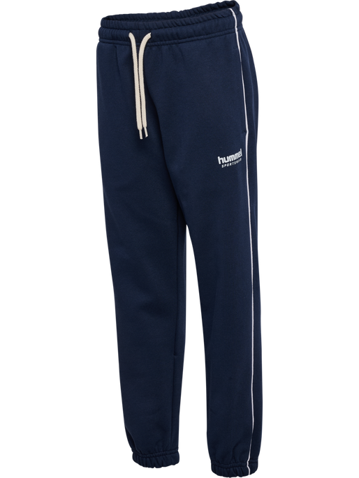 hmlJR LOOSE SWEATPANT PIPING, DRESS BLUES hmlJR LOOSE SWEATPANT PIPING, DRESS BLUES, packshot
