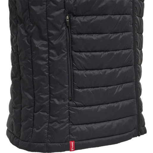 hmlRED QUILTED WAISTCOAT, BLACK, packshot