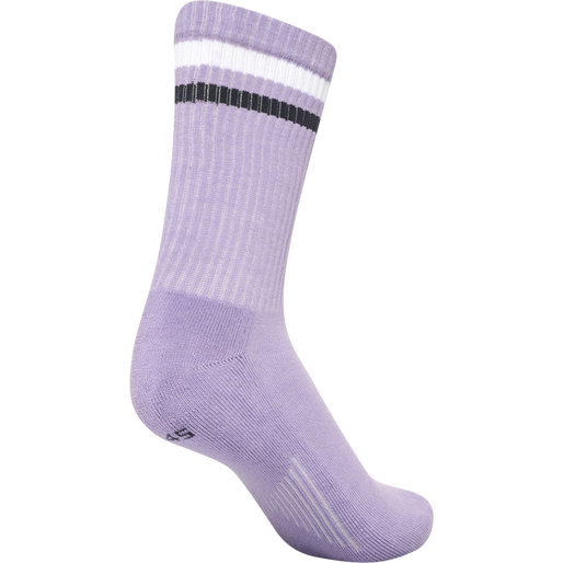 hmlRETRO 4-PACK SOCKS MIX, WHITE/PURPLE/GREY, packshot