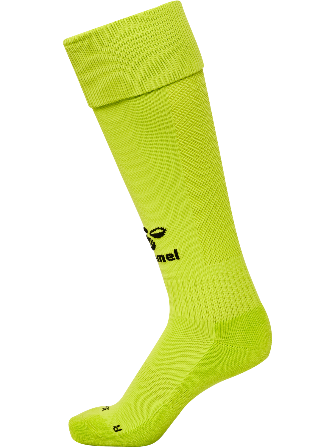 hmlESSENTIAL FOOTBALL SOCKS, LIME POPSICLE/BLACK, packshot