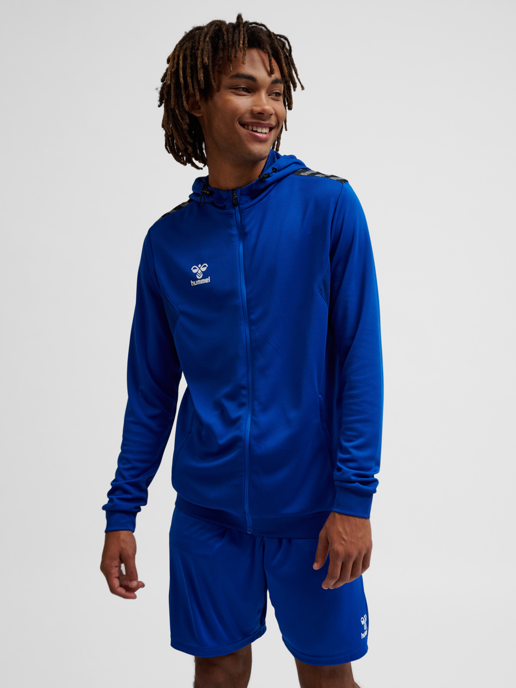 hummel AUTHENTIC PL ZIP HOODIE TRUE BLUE hummel