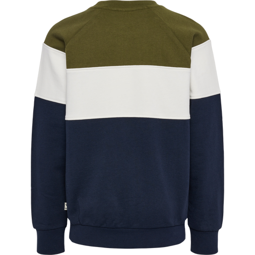 hmlCLAES SWEATSHIRT, !DARK OLIVE/BLACK IRIS, packshot