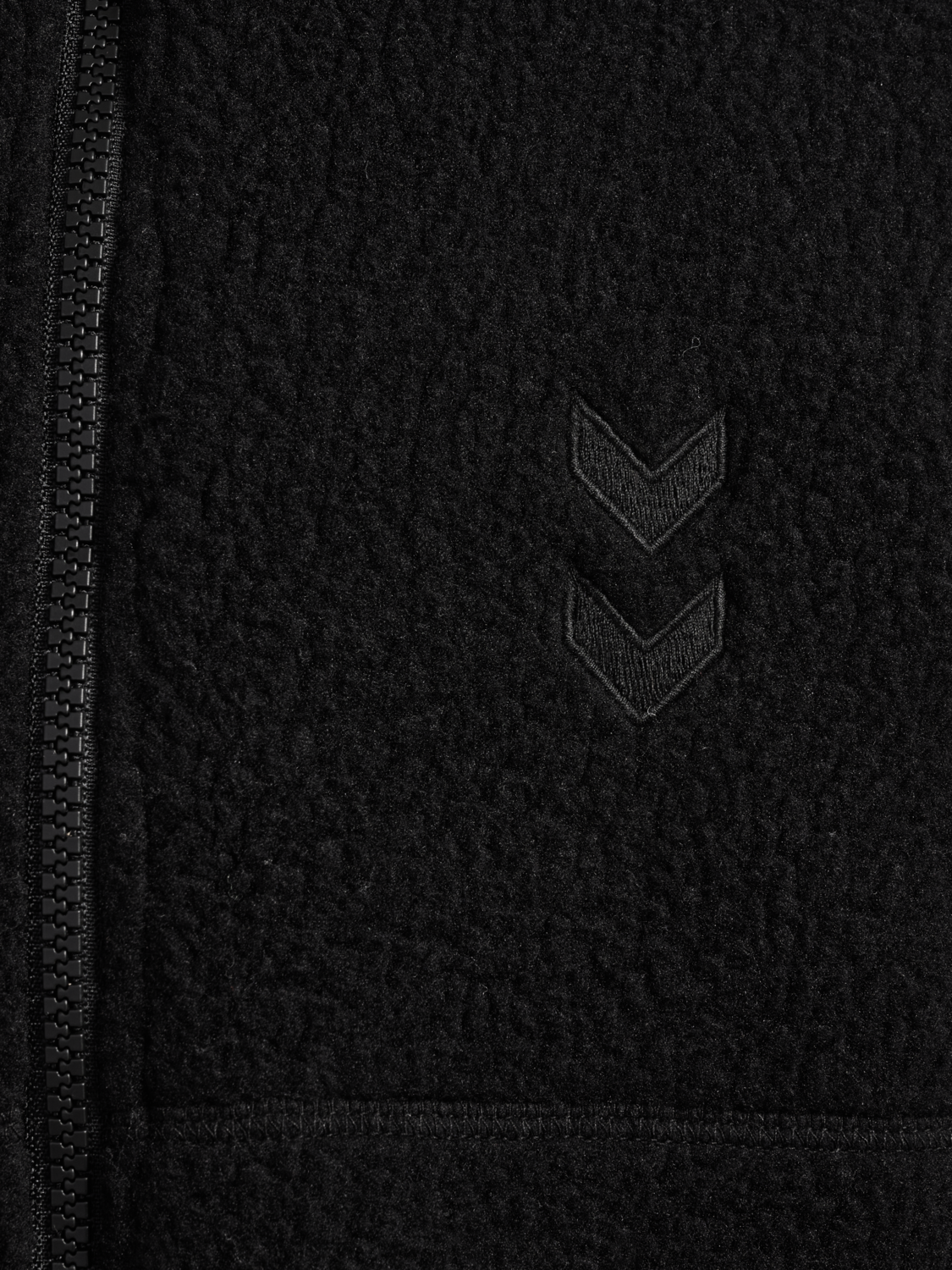 hmlJR MARTINI FLEECE ZIP VEST, BLACK BEAUTY, packshot