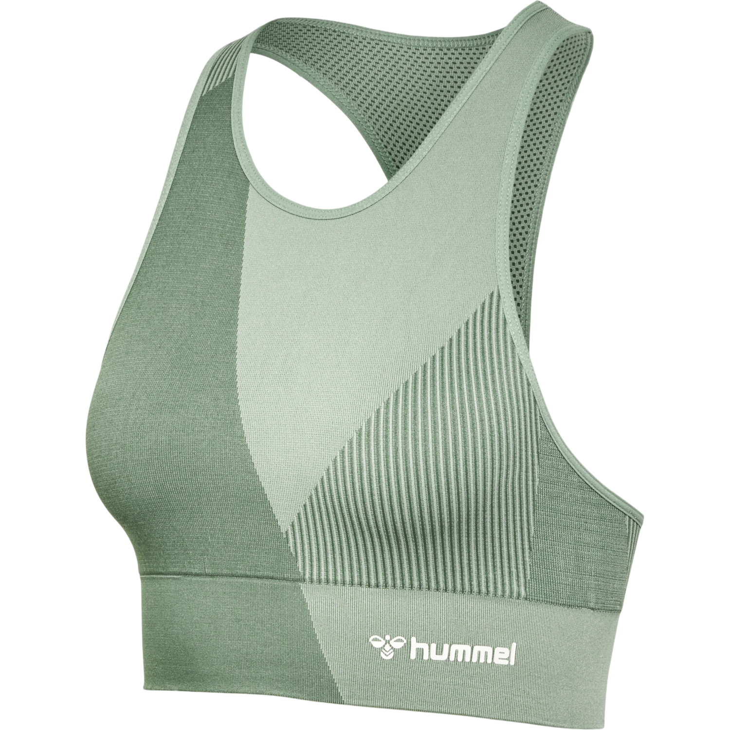 hmlMT UNITE SEAMLESS SPORTS TOP, LAUREL WREATH/LILY PAD, packshot