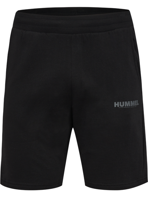 hmlLEGACY HOODIE + SHORTS SET, BLACK, packshot