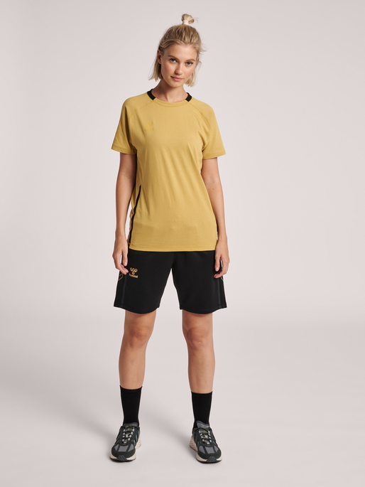 hummel CIMA T-SHIRT S/S WOMAN - GOLD |