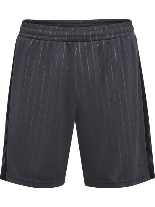 hmlPULSE STRIPE BLOCKED SHORTS, EBONY/BLACK hmlPULSE STRIPE BLOCKED SHORTS, EBONY/BLACK, packshot