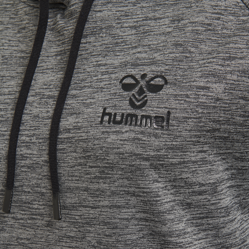 hmlSELBY HOODIE, DARK GREY MELANGE, packshot