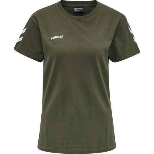 HMLGO COTTON T-SHIRT WOMAN S/S, GRAPE LEAF, packshot