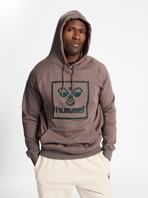 hmlISAM 2.0 HOODIE, IRON, model