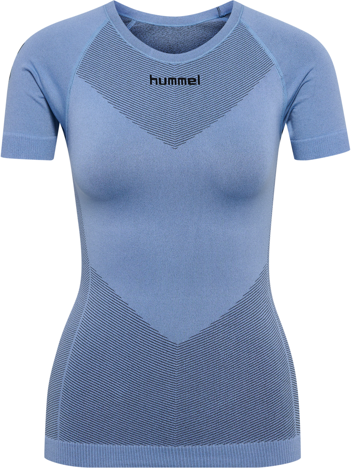 HUMMEL FIRST SEAMLESS JERSEY S/S W, BEL AIR BLUE, packshot