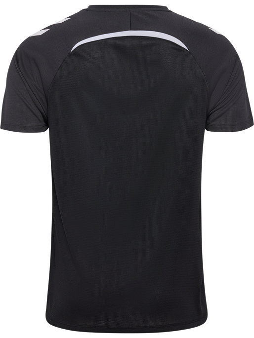 hmlLEAD 2.0 JERSEY S/S, BLACK/ASPHALT, packshot