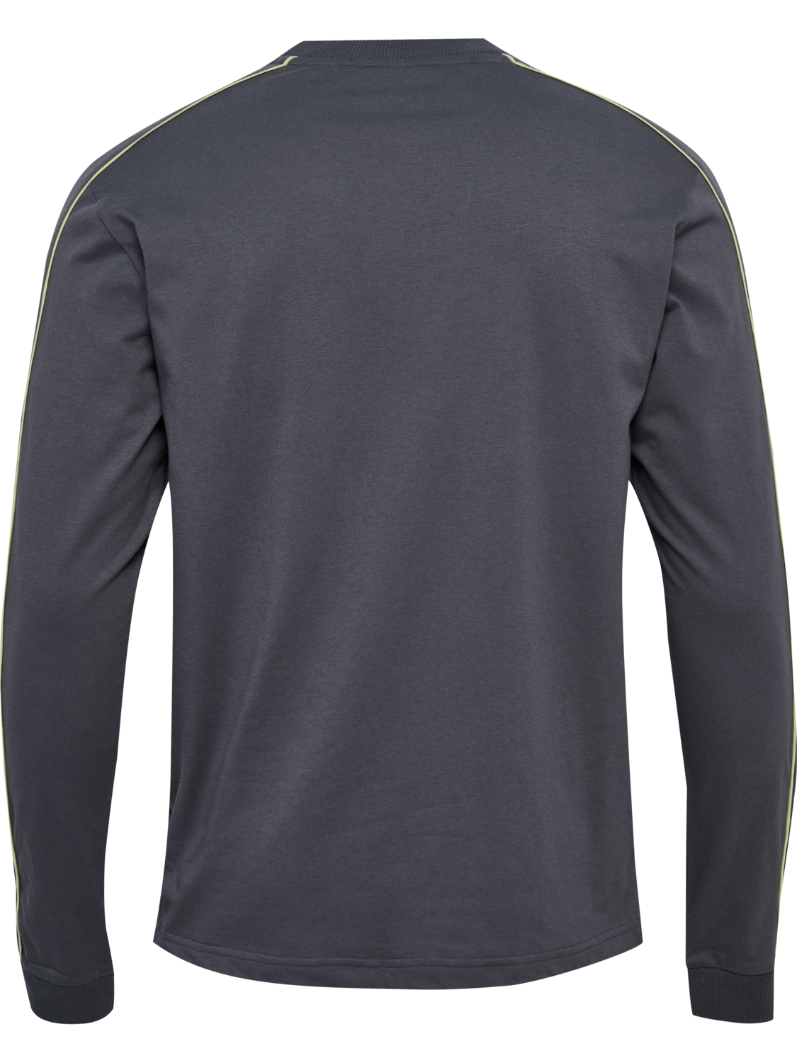 hmlPULSE PIPING T-SHIRT L/S, BLACKENED PEARL, packshot