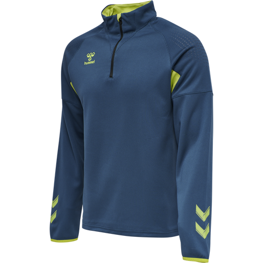 hmlLEAD PRO HALF ZIP, DARK DENIM, packshot