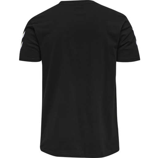 HMLGO COTTON T-SHIRT S/S, BLACK HMLGO COTTON T-SHIRT S/S, BLACK, packshot