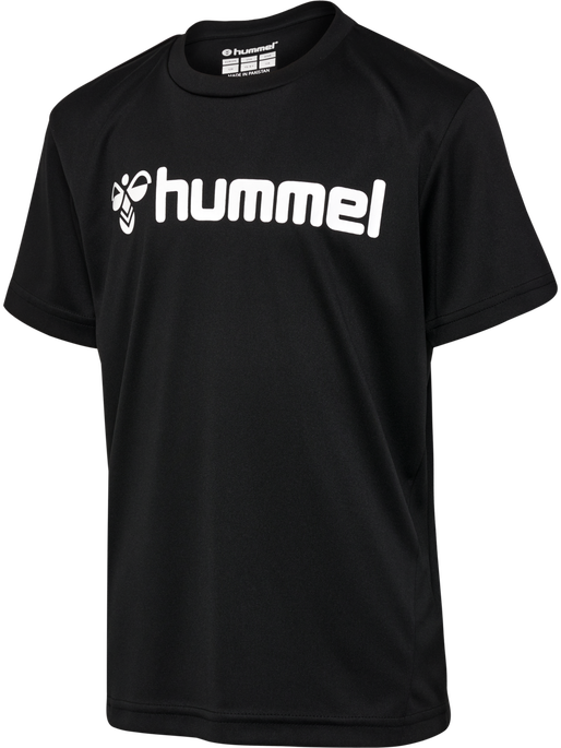 hmlLOGO JERSEY S/S KIDS, BLACK, packshot