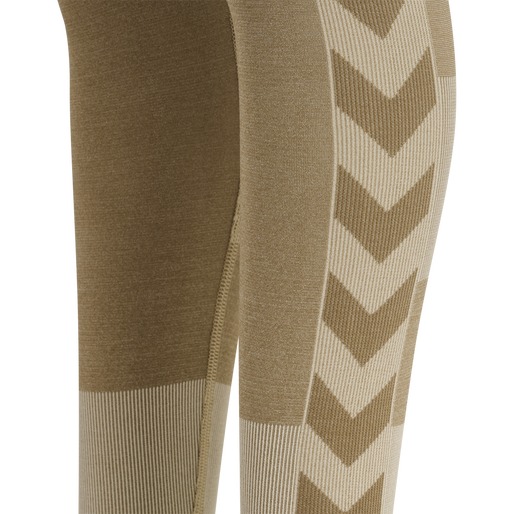 hmlSPIN SEAMLESS TIGHTS, SIMPLY TAUPE, packshot