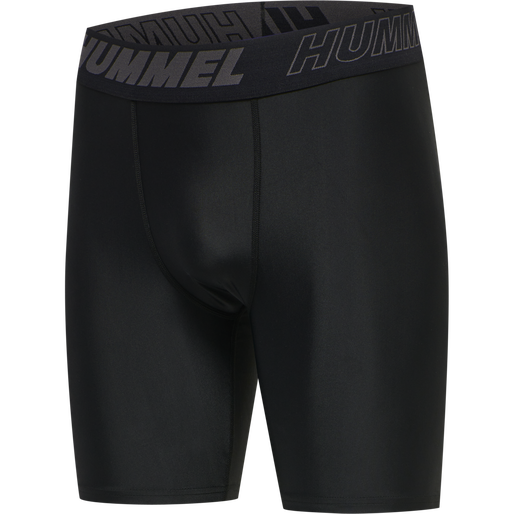 hmlTE TOPAZ 2-PACK TIGHT SHORTS, BLACK/BLACK, packshot