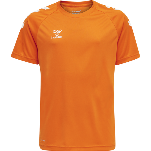 hmlCORE XK CORE POLY TEE S/S KIDS, ORANGE TIGER hmlCORE XK CORE POLY TEE S/S KIDS, ORANGE TIGER, packshot