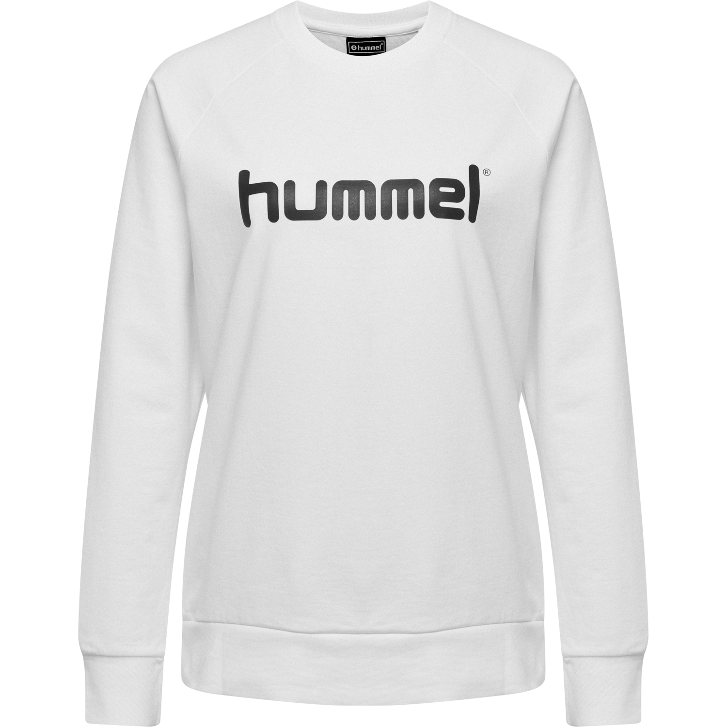 HMLGO COTTON LOGO SWEATSHIRT WOMAN, WHITE, packshot