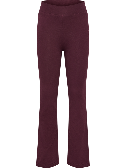 hmlJR FLARE TIGHTS, VINEYARD WINE, packshot