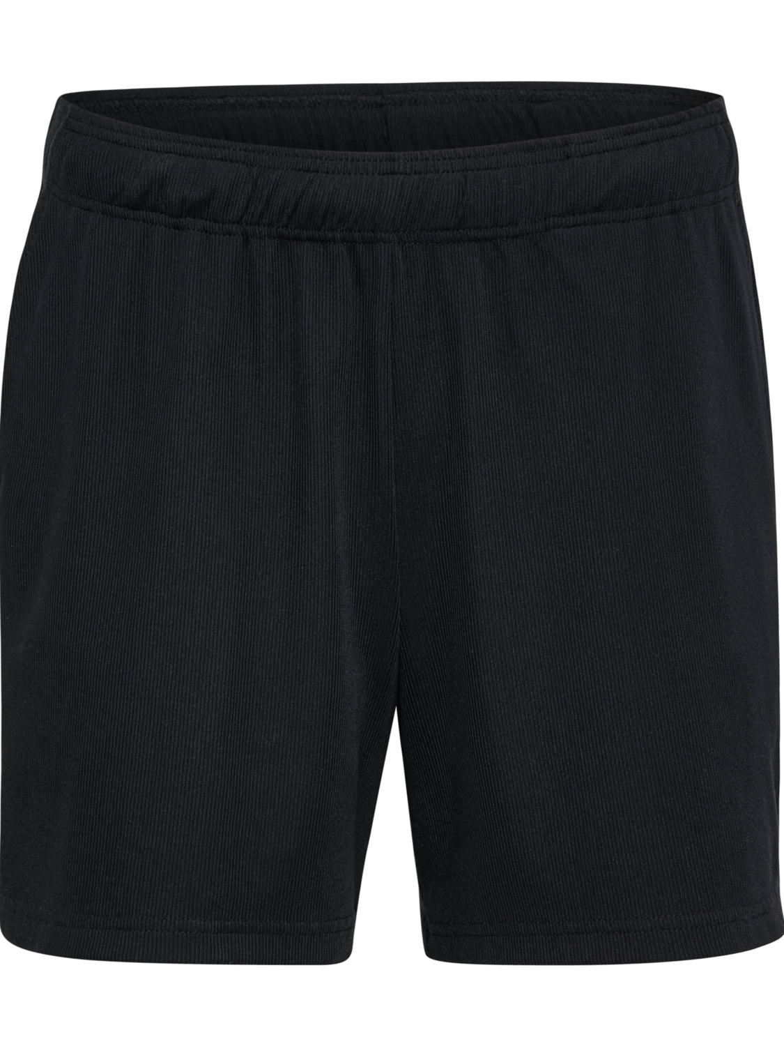 hmlPULSE RIB SHORTS, BLACK, packshot