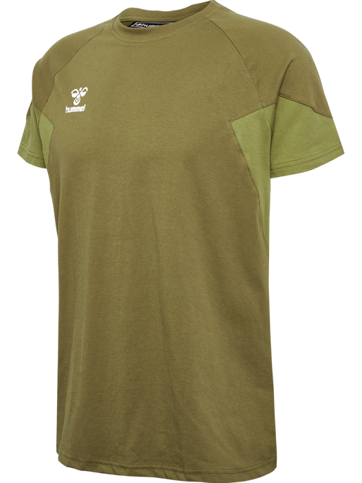 hmlTRAVEL T-SHIRT S/S, MILITARY OLIVE hmlTRAVEL T-SHIRT S/S, MILITARY OLIVE, packshot