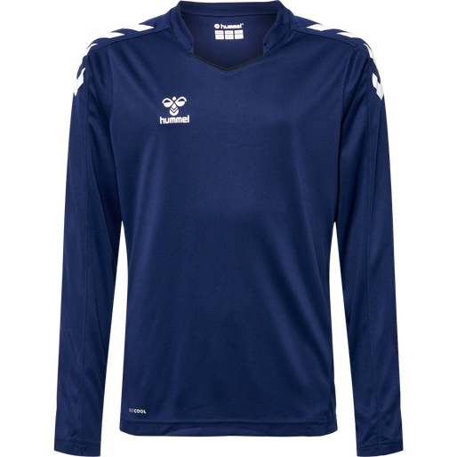 hmlCORE XK POLY JERSEY L/S KIDS, MARINE hmlCORE XK POLY JERSEY L/S KIDS, MARINE, packshot