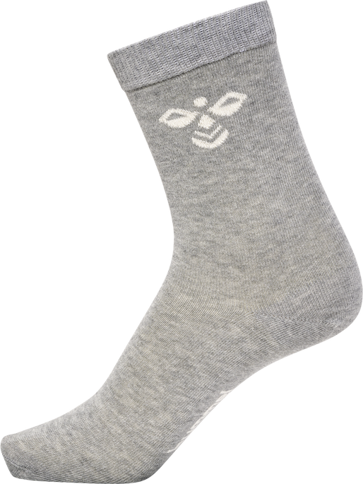 SUTTON 3-PACK SOCK, GREY MELANGE SUTTON 3-PACK SOCK, GREY MELANGE, packshot